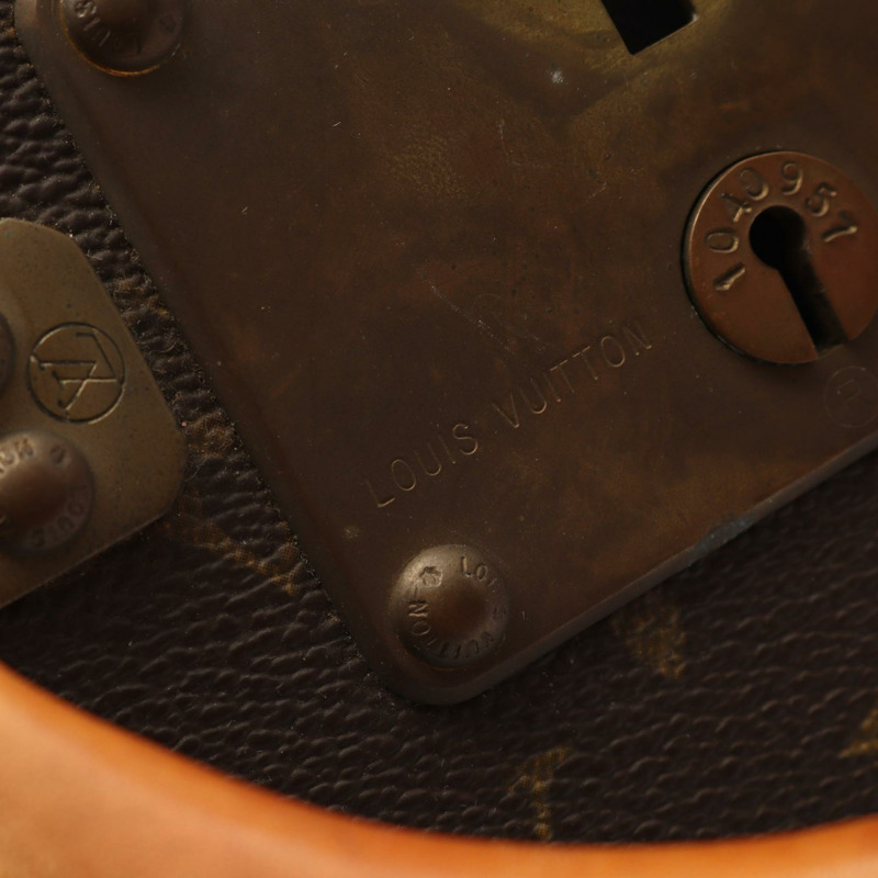 路易威登 Visten 70 Monogram Trunk 旅行箱 M21324 PVC 塗層帆布皮革棕色二手男女通用-3