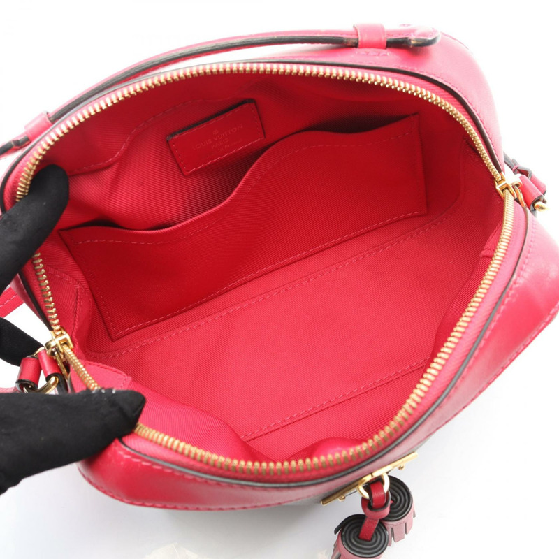 路易威登 Saintonge 單肩包 M43557 Monogram 皮革 棕色小蒼蘭色 二手-2