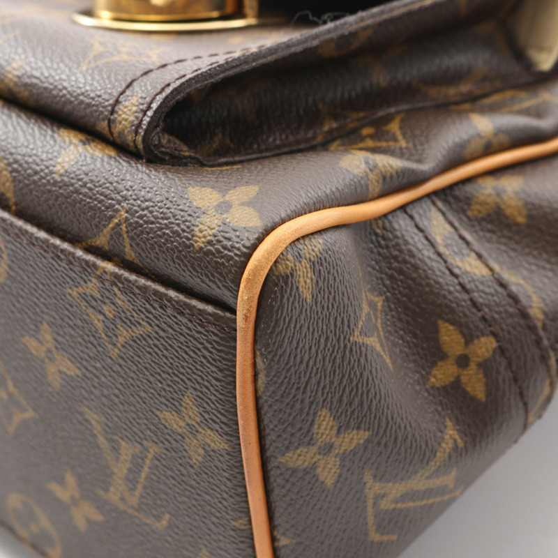 路易威登 Manhattan GM 手提包 M40025 Monogram 帆布皮革棕色二手 LV-5