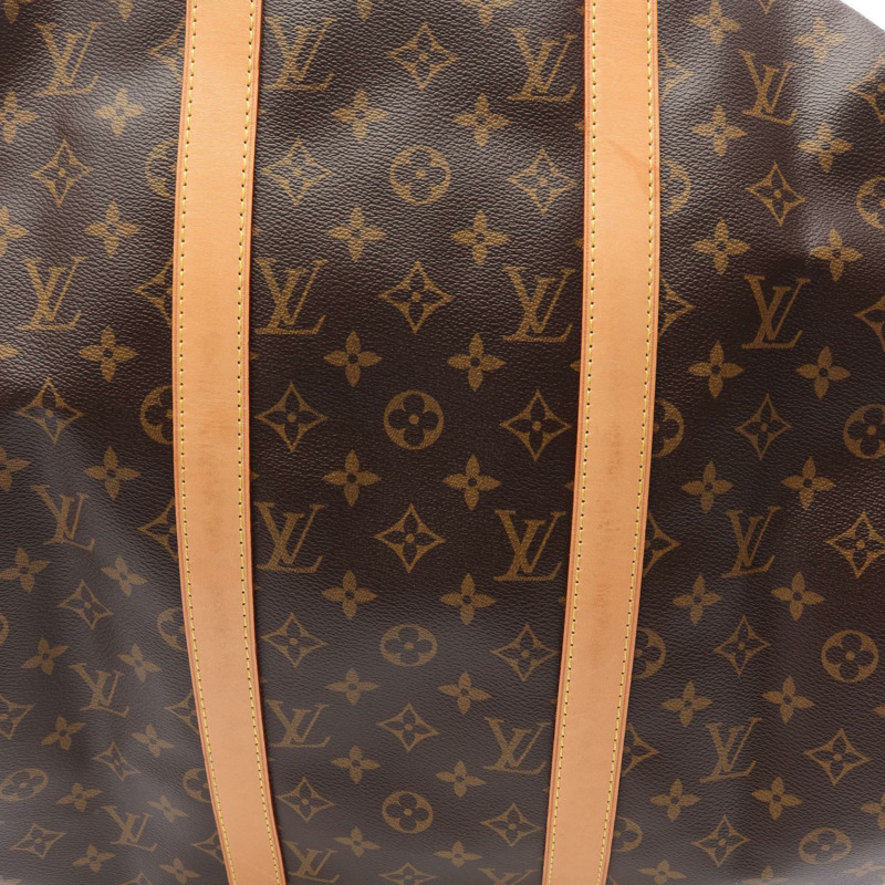 路易威登 Keepall 50 手提包 M41426 Monogram 帆布皮革棕色二手 LV-6