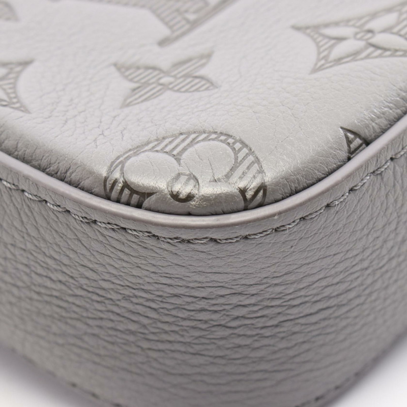路易威登 Trio Messenger 單肩包 M46603 Monogram Shadow Gray 二手 LV-6