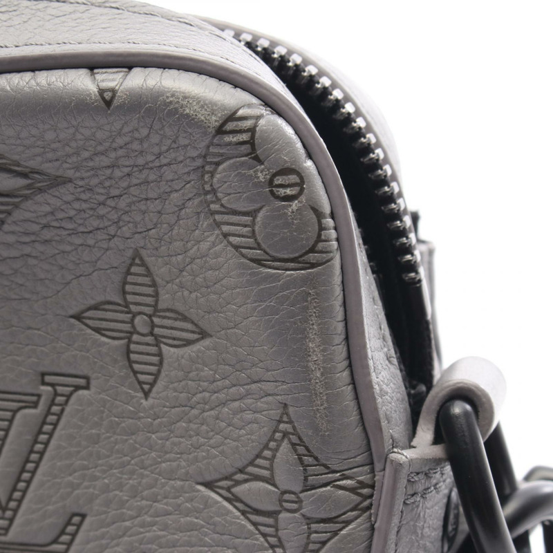 路易威登 Trio Messenger 單肩包 M46603 Monogram Shadow Gray 二手 LV-8