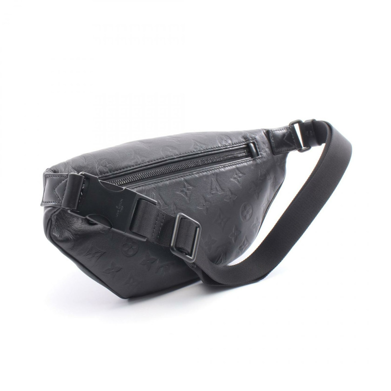 路易威登 Discovery 腰包 PM M46036 Monogram Shadow 皮革 黑色 二手 LV-1