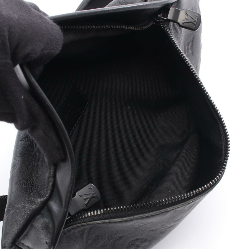 路易威登 Discovery 腰包 PM M46036 Monogram Shadow 皮革 黑色 二手 LV-2