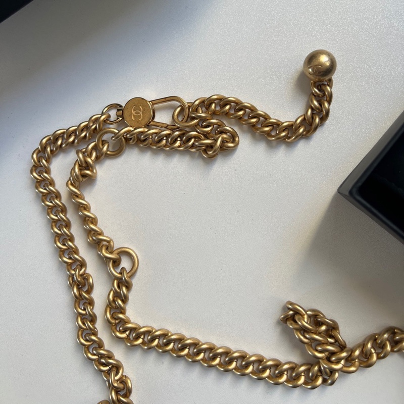 ✦˚₊· Chanel 23C 黑金金球leboy mini腰包 晶片款-10