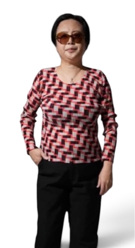 PLEATS PLEASE，橘紅色調長袖秋冬春款四季皆宜，日本製造，尺寸3