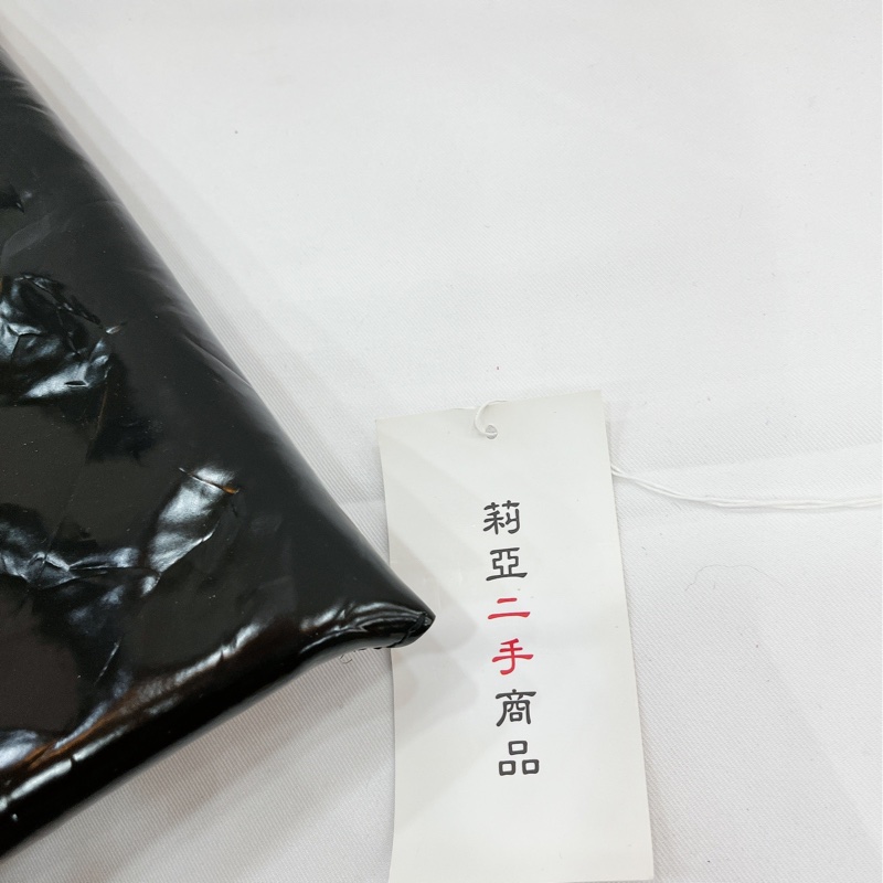 莉亞精品♡BV 701266手拿包 黑綠 二手-8