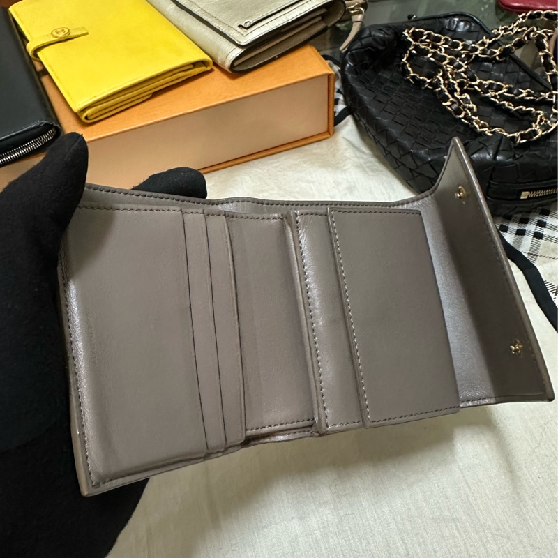 CELINE  大象灰短夾-4