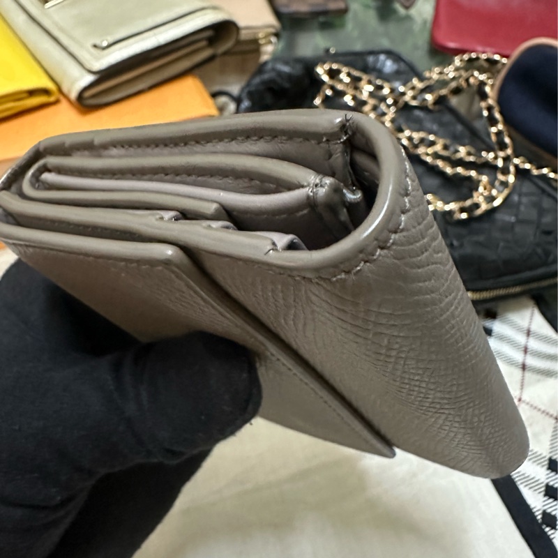 CELINE  大象灰短夾-7