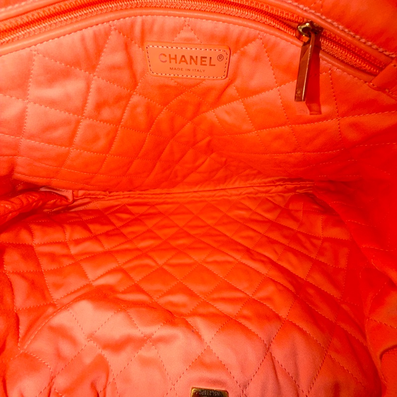 #荔枝皮 #新款粉色 #全配 香奈兒23C 22bag垃圾袋小號-10