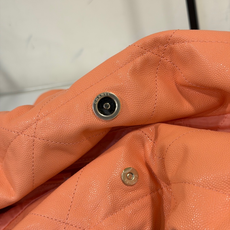 #荔枝皮 #新款粉色 #全配 香奈兒23C 22bag垃圾袋小號-11