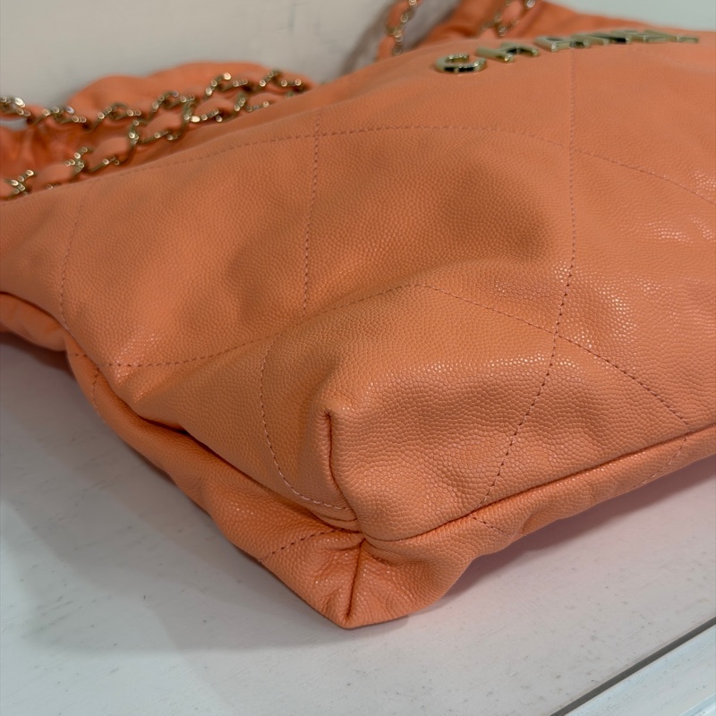 #荔枝皮 #新款粉色 #全配 香奈兒23C 22bag垃圾袋小號-14