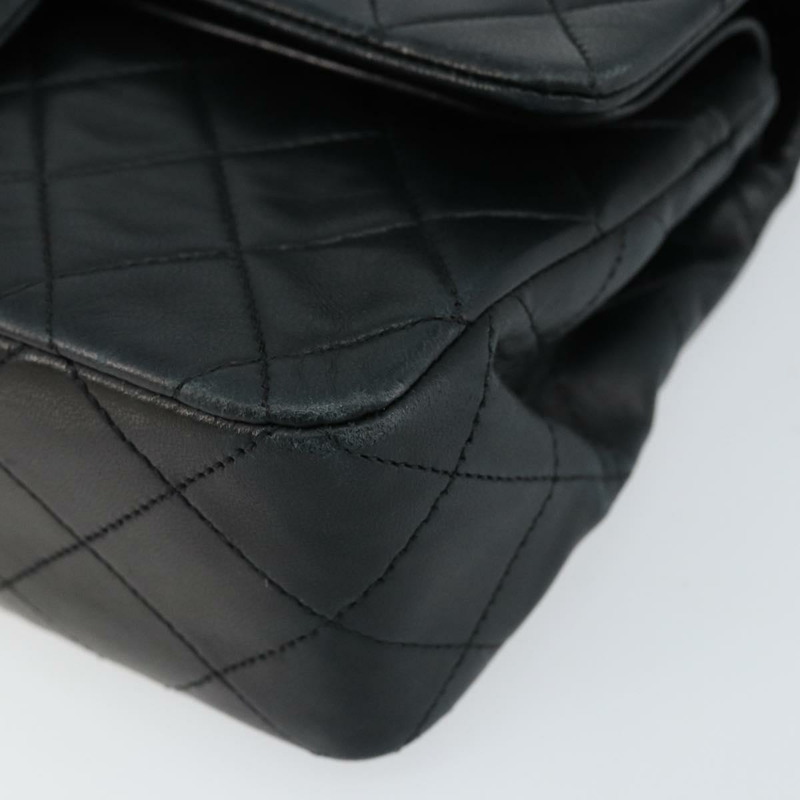【日本直送】香奈兒 Matelasse 23 鏈條肩背包，羊皮材質，黑色，金色雙C標誌，正品編號 145577AV-14