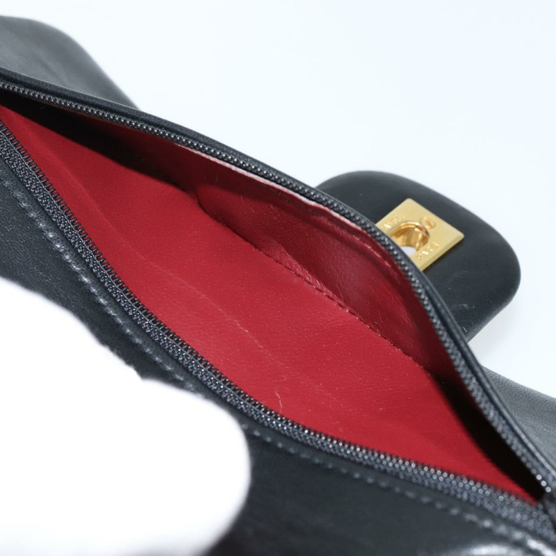 【日本直送】香奈兒 Matelasse 23 鏈條肩背包，羊皮材質，黑色，金色雙C標誌，正品編號 145577AV-26