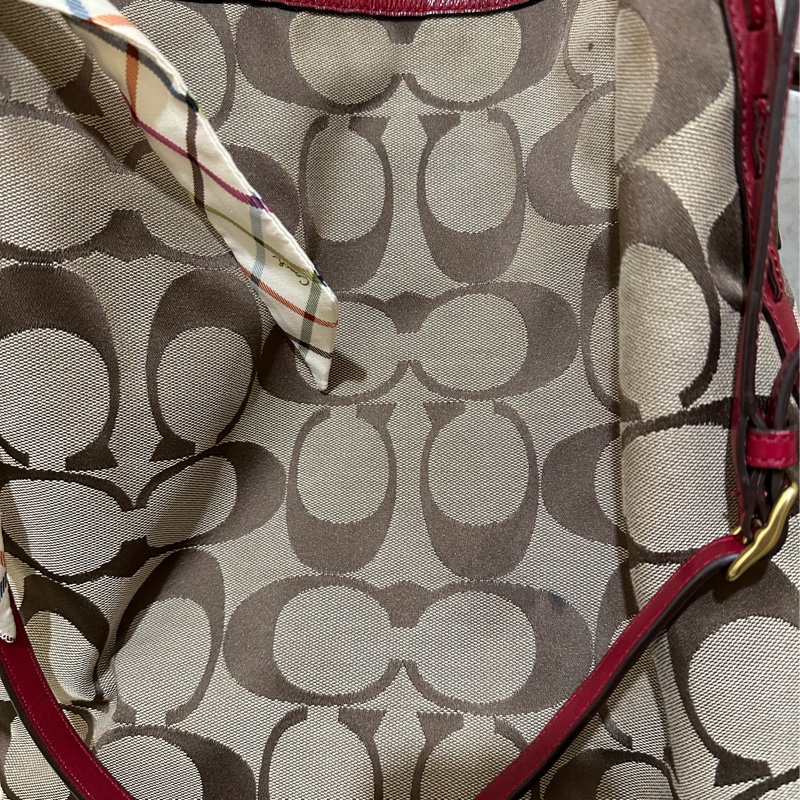 COACH肩背斜背紅色女包-2