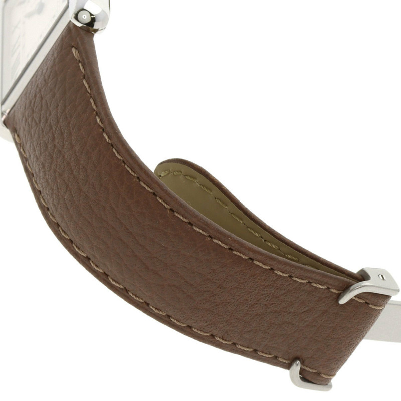 卡地亞 Tank Solo LM WSTA0028 男士精鋼及皮革腕錶-8