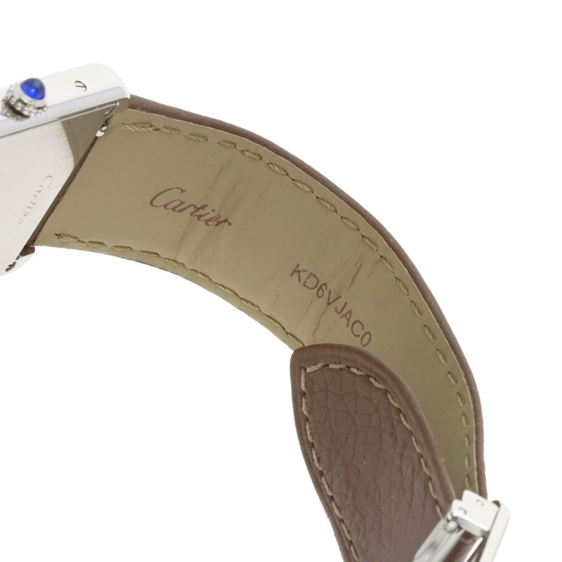 卡地亞 Tank Solo LM WSTA0028 男士精鋼及皮革腕錶-11