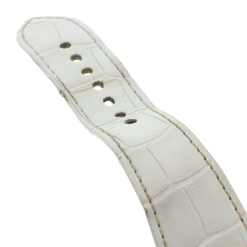 卡地亞 WA301071 迷你戰車 Divan 鑽石腕錶，18K 金，皮革錶帶，鑲鑽，男款-9