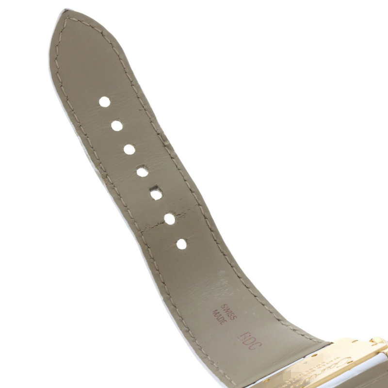 卡地亞 WA301071 迷你戰車 Divan 鑽石腕錶，18K 金，皮革錶帶，鑲鑽，男款-11