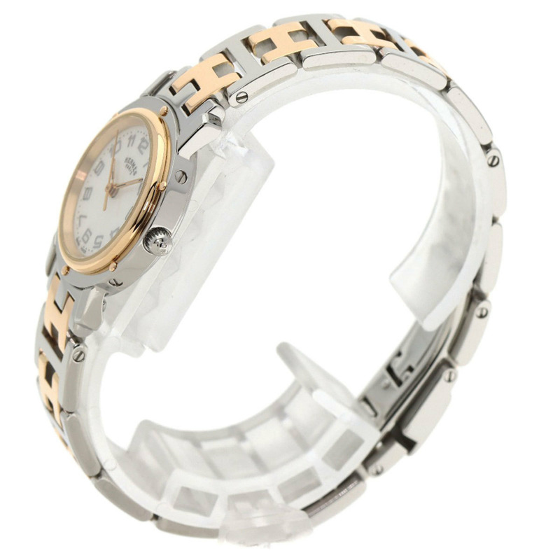 愛馬仕 CL4.221 Clipper Nacle 不鏽鋼腕錶，SSxGP，女士款-1