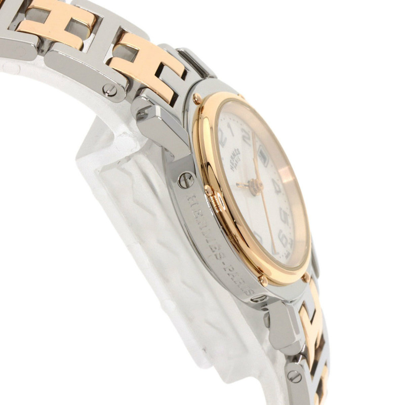 愛馬仕 CL4.221 Clipper Nacle 不鏽鋼腕錶，SSxGP，女士款-5