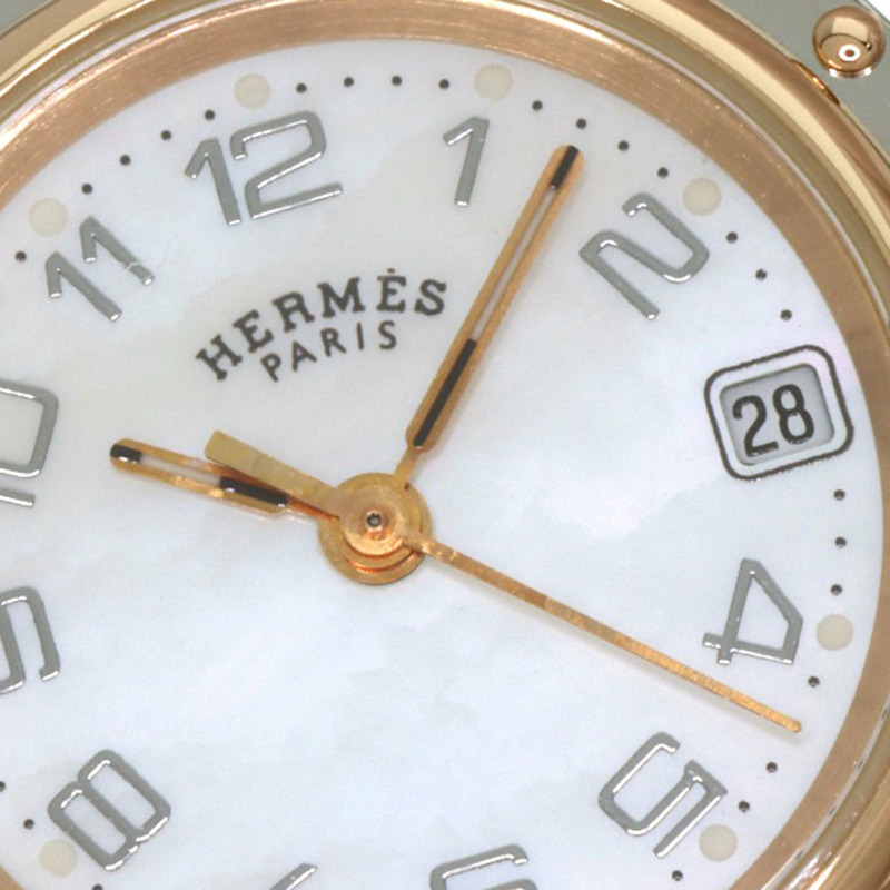 愛馬仕 CL4.221 Clipper Nacle 不鏽鋼腕錶，SSxGP，女士款-19