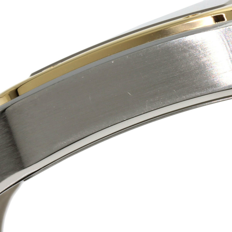 卡地亞 W20072X7 Santos 100 LM 男士腕錶，精鋼錶殼搭配皮革錶帶和 18K 黃金錶圈-16