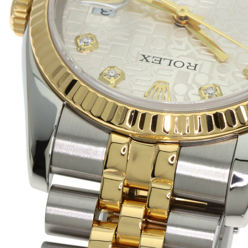 Rolex 116233G Datejust 10P 鑲鑽腕錶，不鏽鋼 SSx18KYG，18KYG，男士腕錶-14