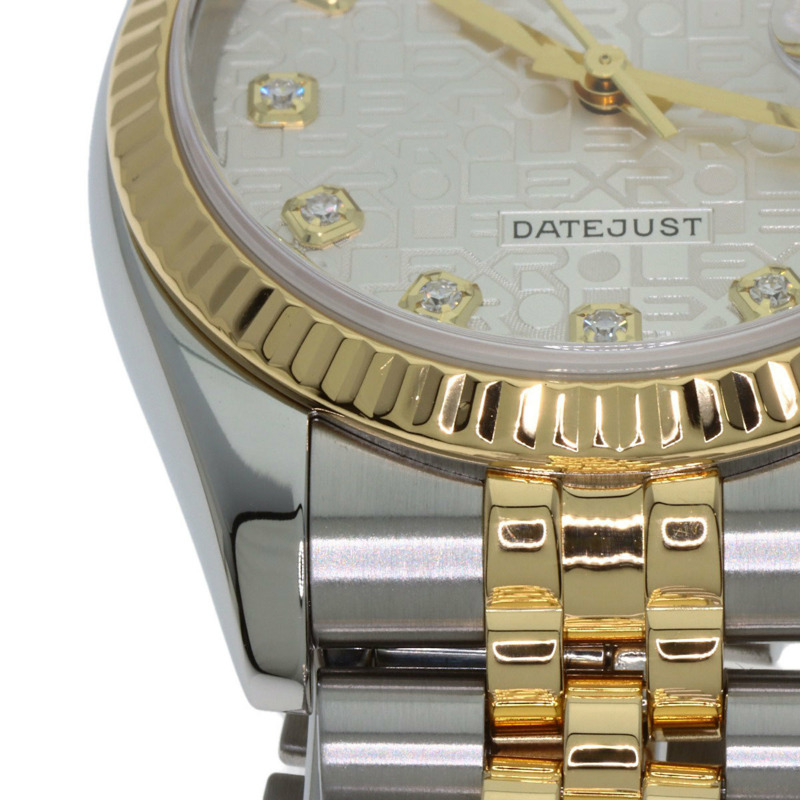 Rolex 116233G Datejust 10P 鑲鑽腕錶，不鏽鋼 SSx18KYG，18KYG，男士腕錶-16