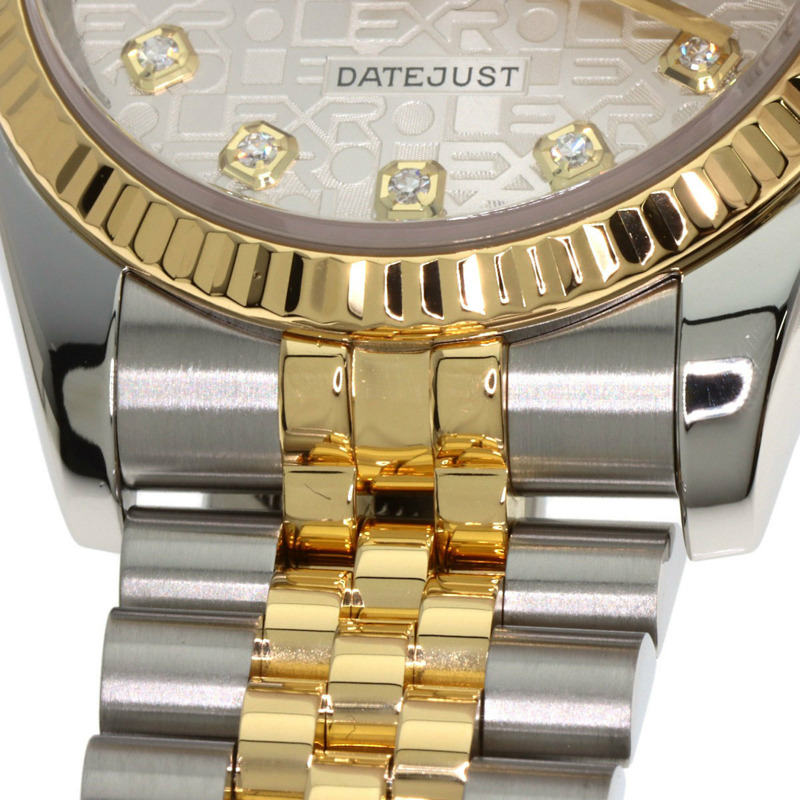 Rolex 116233G Datejust 10P 鑲鑽腕錶，不鏽鋼 SSx18KYG，18KYG，男士腕錶-18