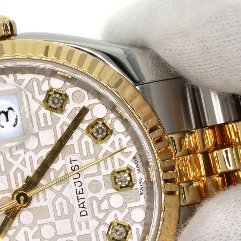 Rolex 116233G Datejust 10P 鑲鑽腕錶，不鏽鋼 SSx18KYG，18KYG，男士腕錶-22