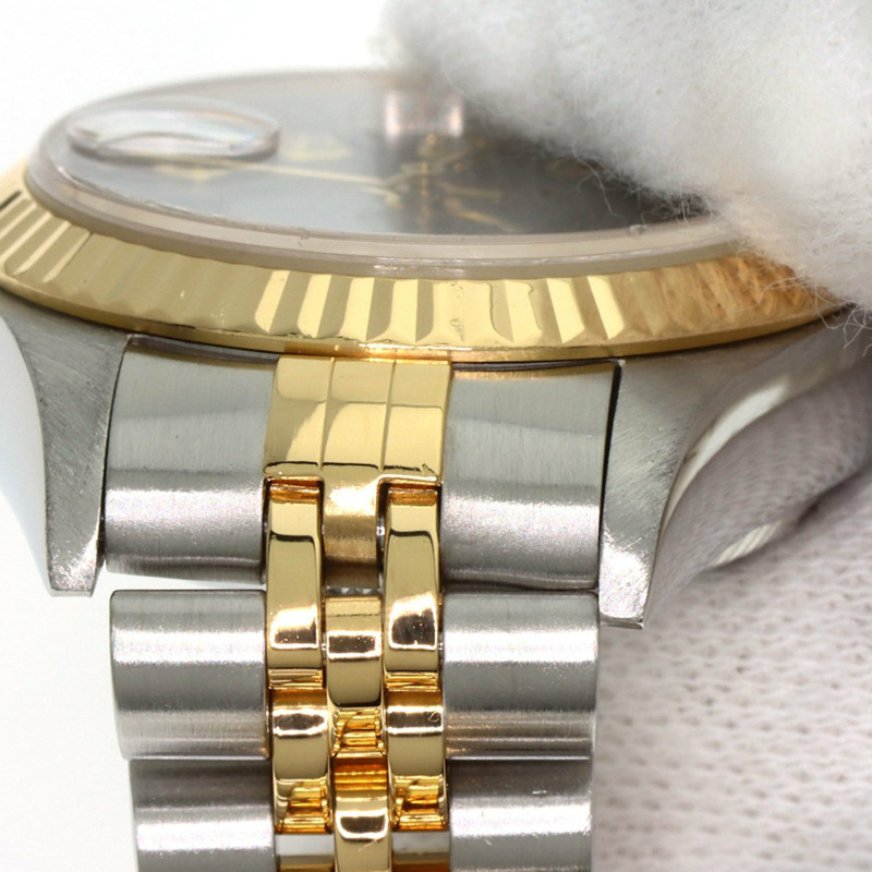 勞力士 79173G Datejust 10P 鑲鑽腕錶，不鏽鋼 SSx18KYG，18KYG，女款-15