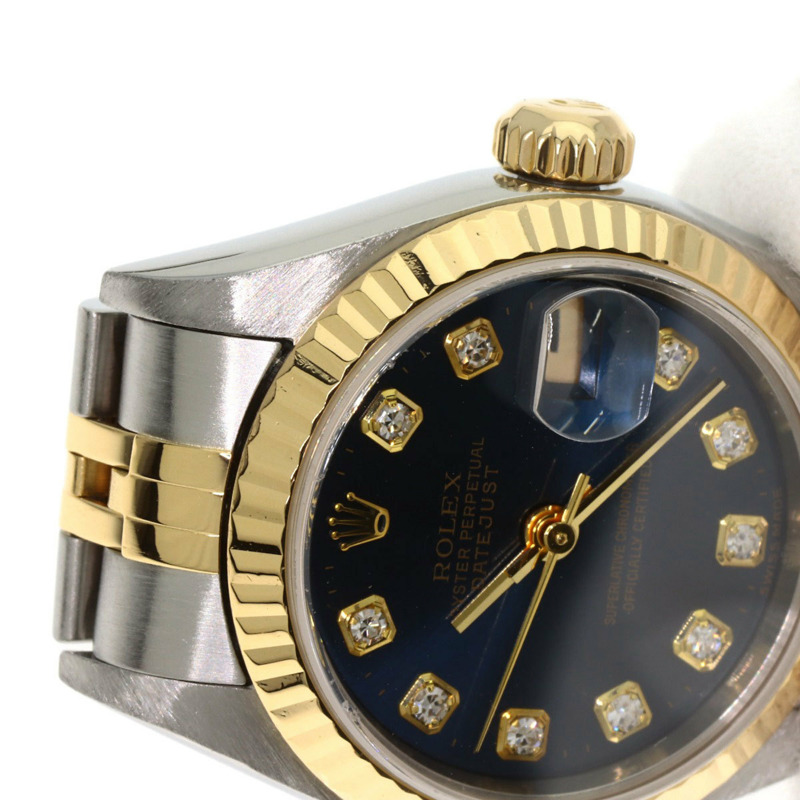 勞力士 79173G Datejust 10P 鑲鑽腕錶，不鏽鋼 SSx18KYG，18KYG，女款-21