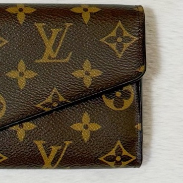 Louis Vuitton Sarah 老花長夾 紅內襯-9