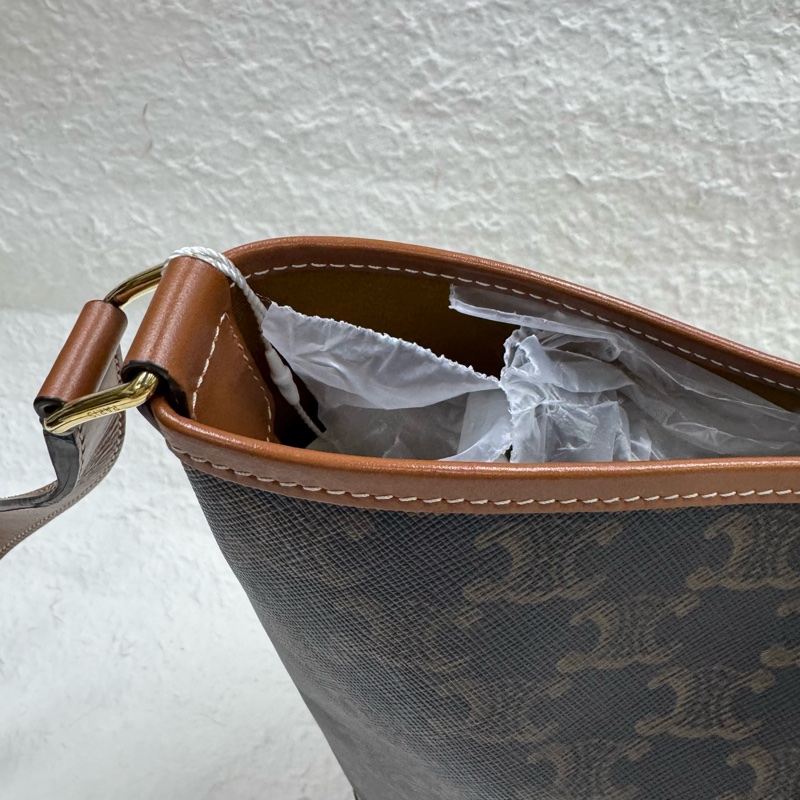 Celine 凱旋門老花經典水桶單小號肩包-2