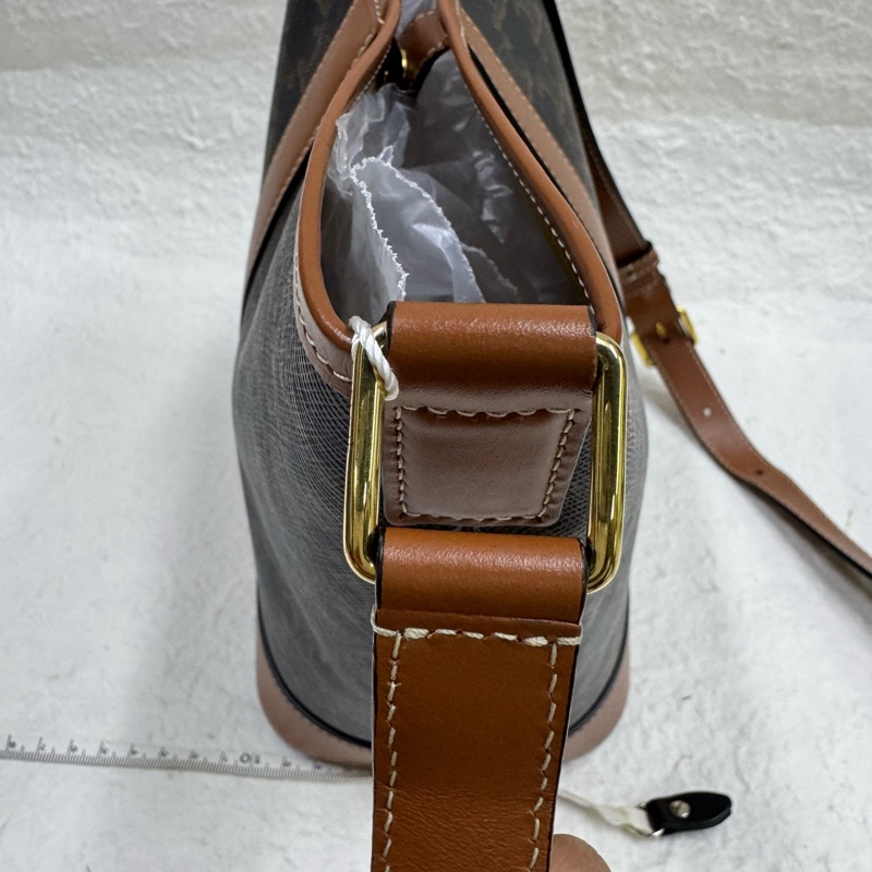 Celine 凱旋門老花經典水桶單小號肩包-8