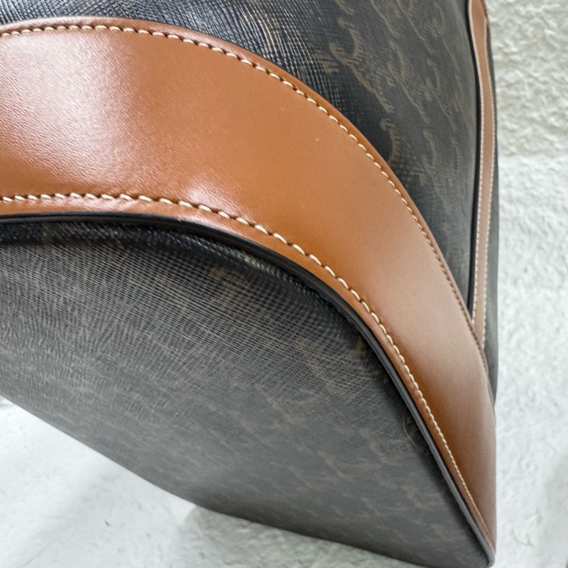 Celine 凱旋門老花經典水桶單小號肩包-11