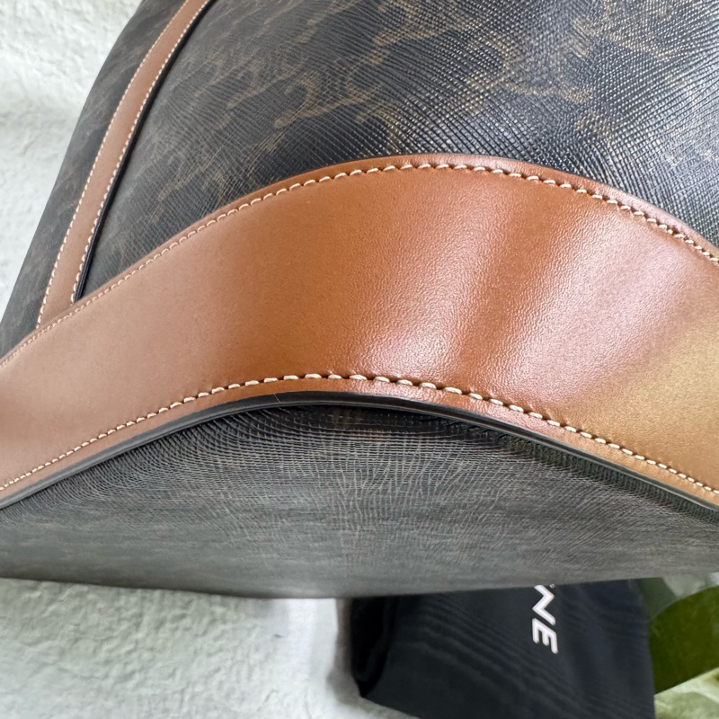 Celine 凱旋門老花經典水桶單小號肩包-12