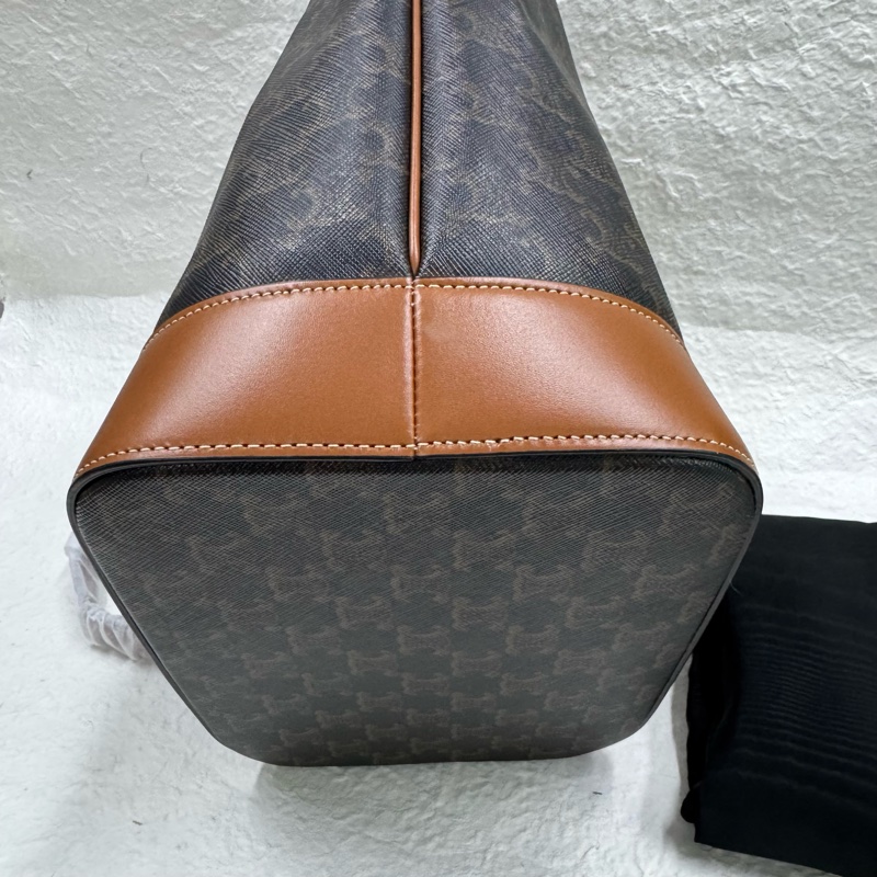 Celine 凱旋門老花經典水桶單小號肩包-13