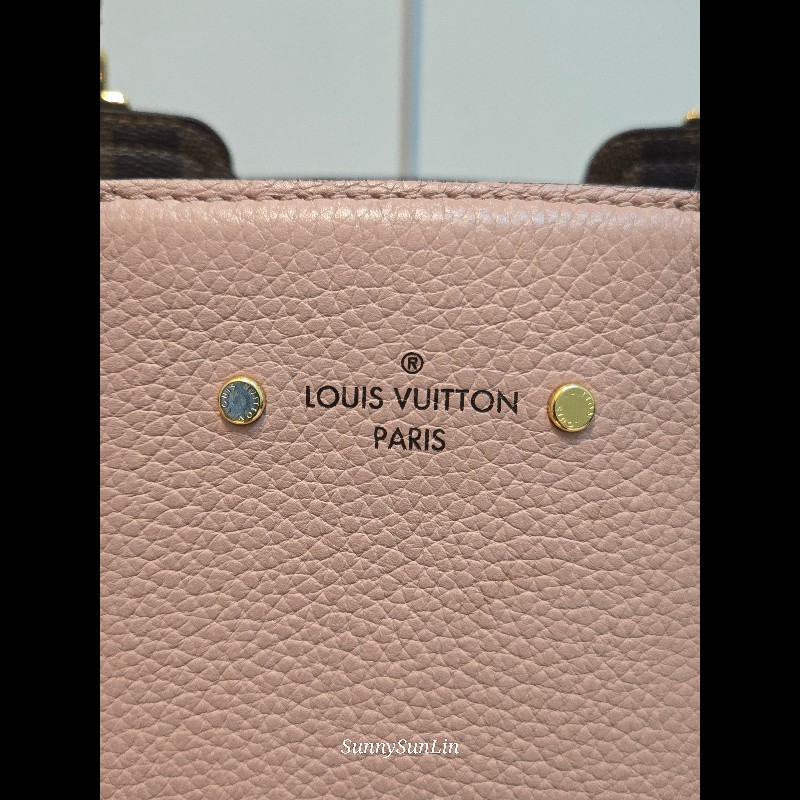 Louis Vuitton  LV Jersey 粉色拼棋盤格 肩背包 斜背包 手提包 托特包 媽媽包-11