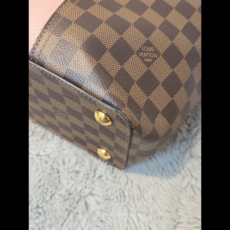 Louis Vuitton  LV Jersey 粉色拼棋盤格 肩背包 斜背包 手提包 托特包 媽媽包-28