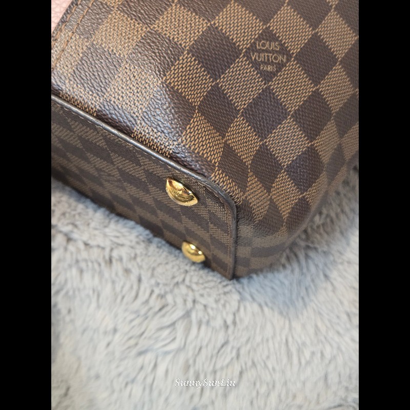 Louis Vuitton  LV Jersey 粉色拼棋盤格 肩背包 斜背包 手提包 托特包 媽媽包-30