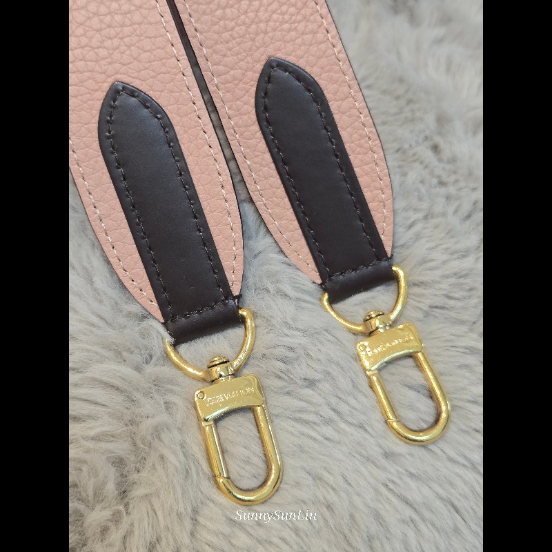 Louis Vuitton  LV Jersey 粉色拼棋盤格 肩背包 斜背包 手提包 托特包 媽媽包-42