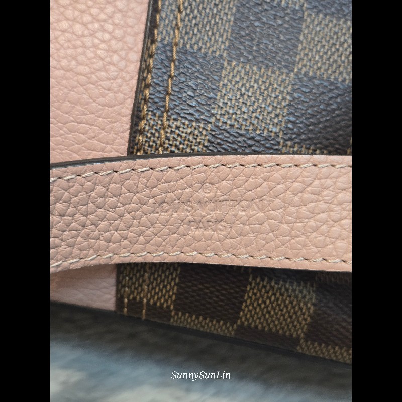 Louis Vuitton  LV Jersey 粉色拼棋盤格 肩背包 斜背包 手提包 托特包 媽媽包-44