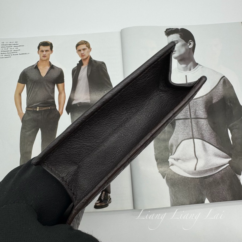 GUCCI Guccissima 經典GG壓紋深咖啡色扣式長夾-9