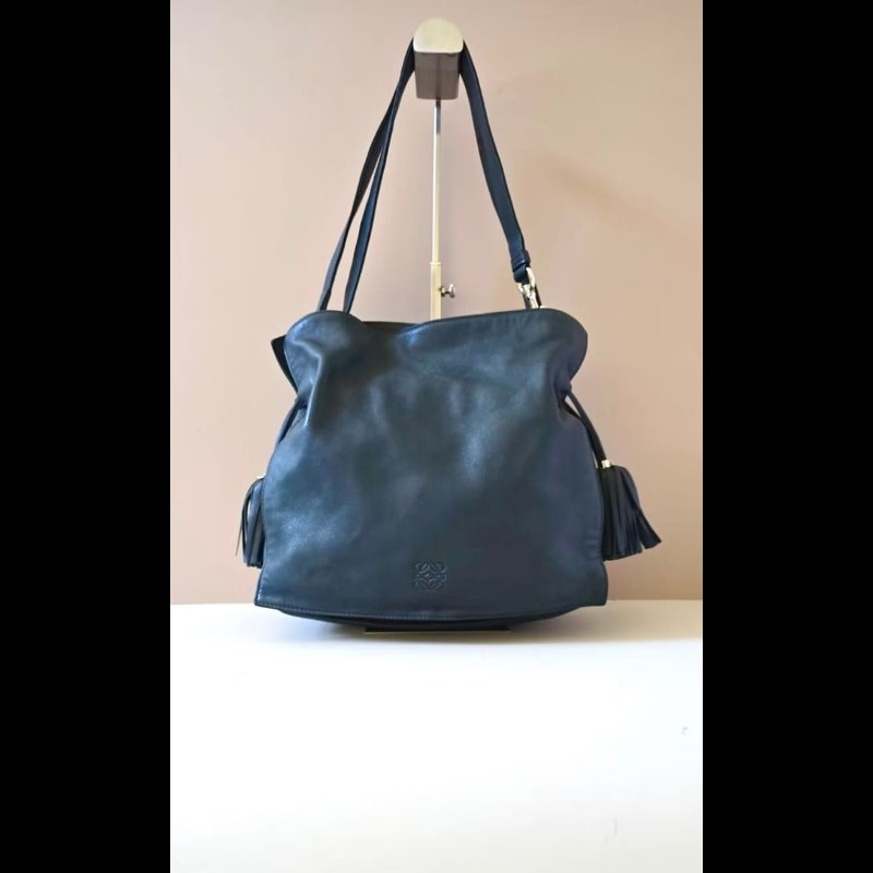 【LA LUNE】絕版古董包 Loewe Flamenco 流蘇中古包 單肩包 皮革包 斜背復古二手包-8