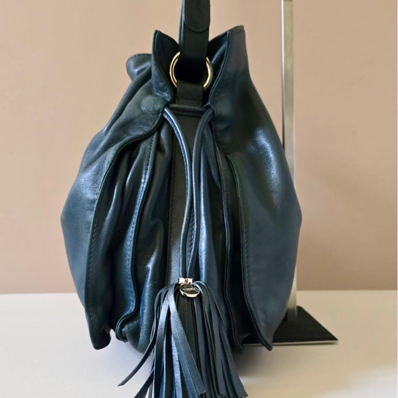 【LA LUNE】絕版古董包 Loewe Flamenco 流蘇中古包 單肩包 皮革包 斜背復古二手包-2