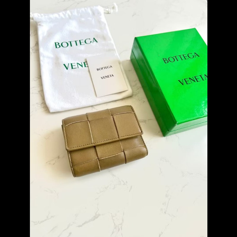 【LA LUNE】Bottega Veneta BV Cassette 短夾 皮夾 錢包 中夾 古董包 二手包-0