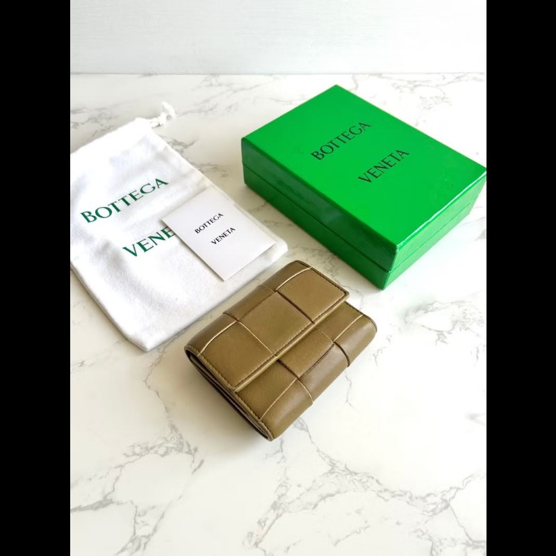 【LA LUNE】Bottega Veneta BV Cassette 短夾 皮夾 錢包 中夾 古董包 二手包-1