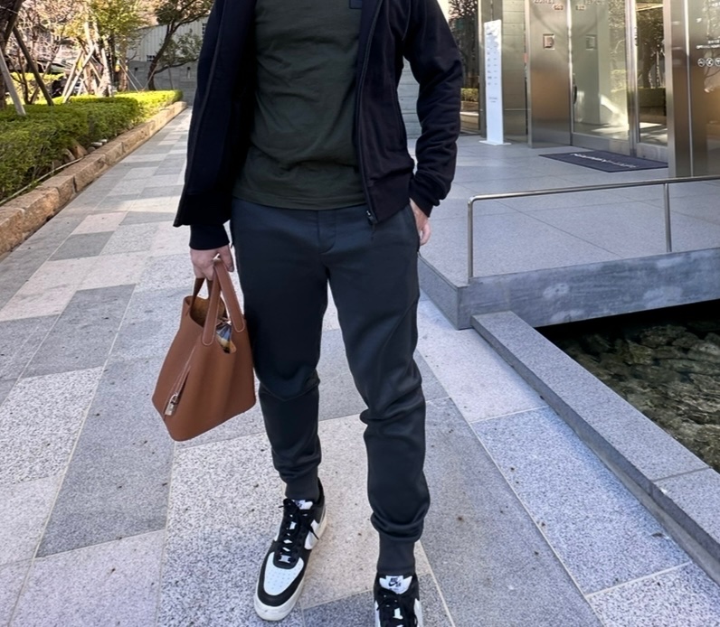 (近全新）Hermes愛馬仕 低調質感縮口棉褲-8